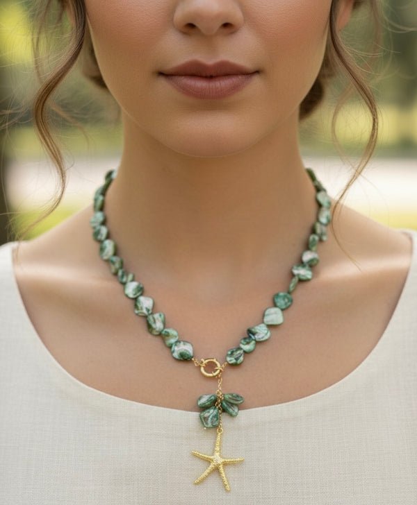 Marble Green Necklace