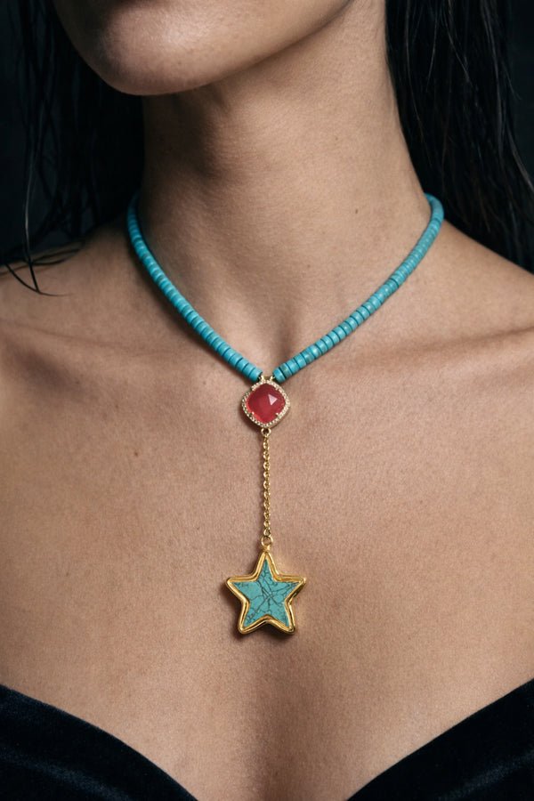 Turquoise Star Pendant Necklace